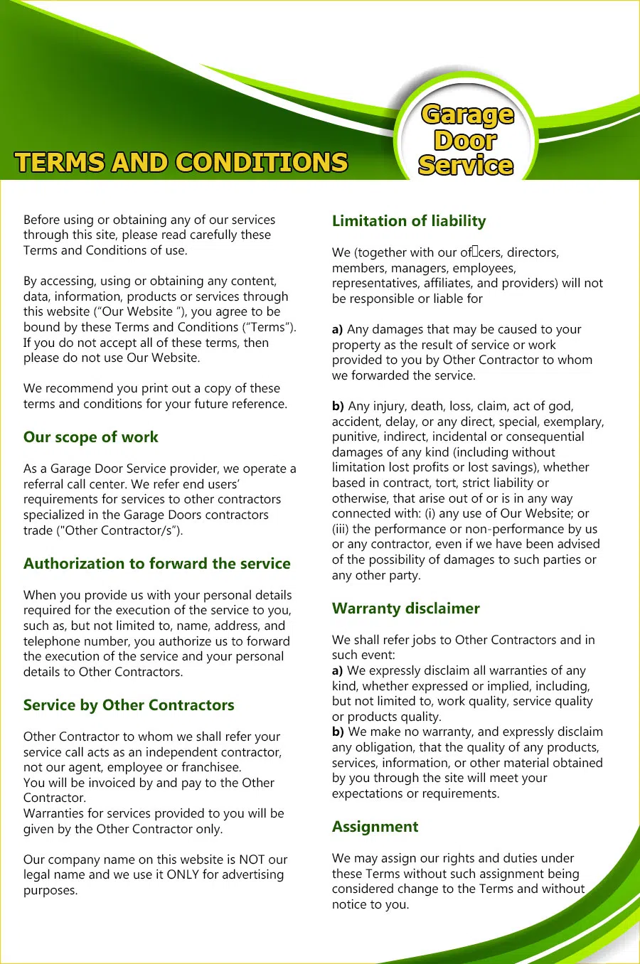 Master Garage Door Service Lynnwood, WA 425-354-3675